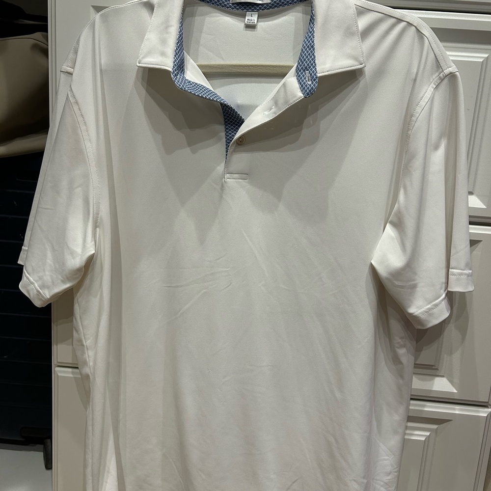 Men's White Peter Millar Shirt